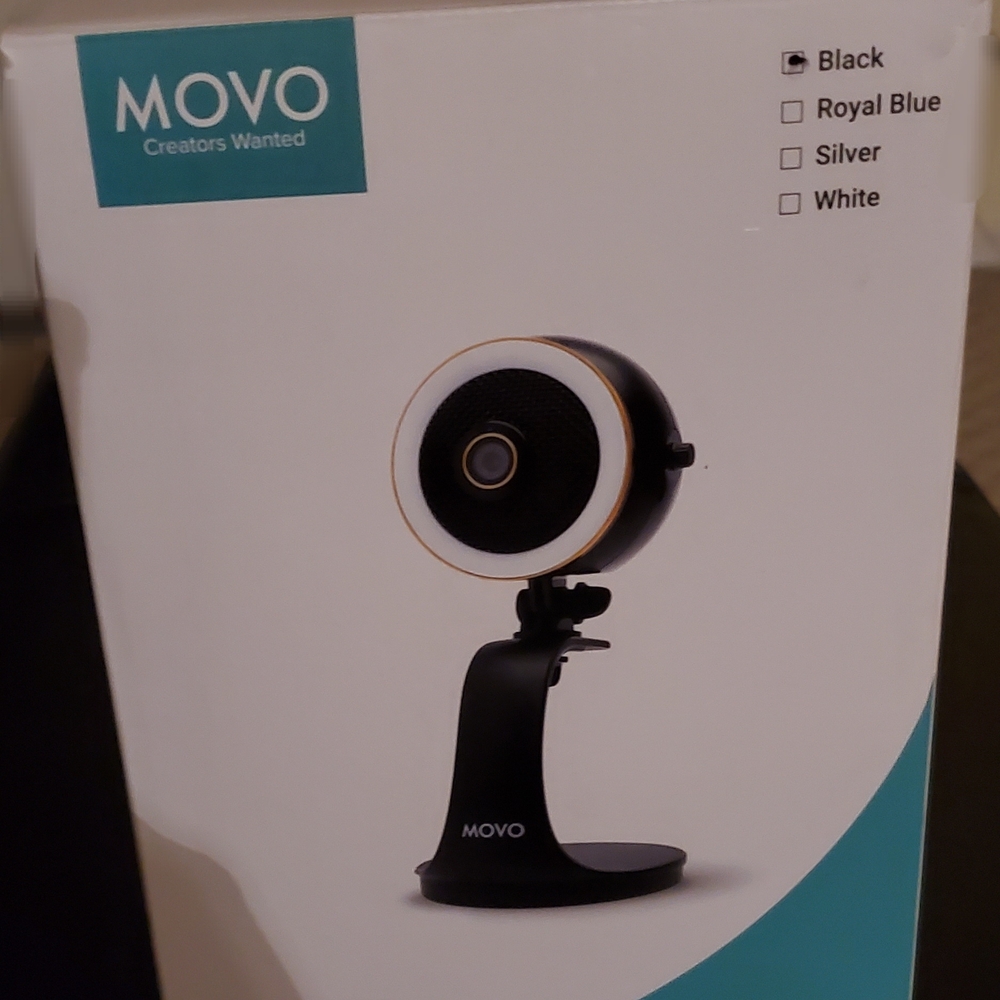OVO Black and Silver Webcam